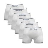 Kit 6 Cuecas Boxer Extre Point Zorba 846 Branco P