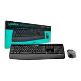 Kit Teclado E Mouse Logitech Mk345, Wireless, Layout Preto