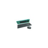 Conjunto De Teclado E Mouse Sem Fio Preto Com Alcance De 10 M