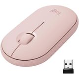Logitech Pebble M350 Mouse Sem Fio Com Bluetooth Ou Usb - Silencioso, Slim Computer Mouse Com Clique Silencioso Para Ipad, Laptop, Notebook,