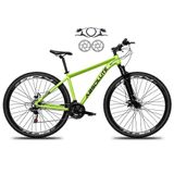 Bicicleta Aro 29 Absolute Nero 5 Alumínio 21v Freio A Disco Hidráulico Garfo Suspensão - Verde Tam.15