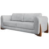 Sofa Jolie 2 Lugares 180cm Pes Boomerang Linho Boucle 3302 Ezz