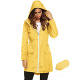 Capa De Chuva Feminina Lomon Impermeável Leve Com Capuz