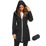 Casaco De Chuva Feminino Leve Impermeável Lomon Com Capuz