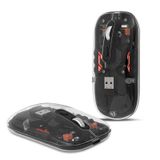 Mouse Dancesoul Transparente Sem Fio Bt5.1/bt5.1/2.4g Preto