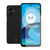 Kit Capa Silicon Veloz E Película Hydrogel Hd Para Motorola Moto G14 - Gshield