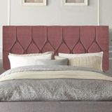 Painel Estofada Istambul Botão Capitonê 160cm Queen Size Para Cama Box Quarto Suede Rose Gold - Gat Magazine