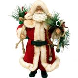 Decoração Papai Noel Vintage Tradicional Colecionável 30cm