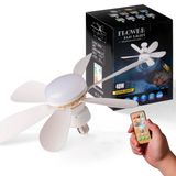Ventilador De Teto 6 Pás Bivolt Lâmpada E Controle Remoto