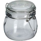 Kit 6 Potes De Vidro Tampa Hermético Vedação Conserva 500ml