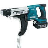 Parafusadeira Auto Alimentacao Sem Fio 18v Com 2 Baterias Carregador Maleta E Bit Dfr550rfe Makita