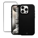 Kit Capa Silicon Premium E Película Defender Glass Para Iphone 16 Pro Max - Gshield