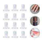 Kit 100 Anéis Transparente Mostruário Esmalte Unha Expositor
