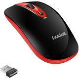 Mouse De Computador Sem Fio Leadsail, 2.4g Portátil Slim Usb Mouse, Silent Click Laptop Mouse Com Uma Bateria Aa 3 Níveis Ajustáveis, 4 Botões Mo