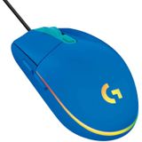 Logitech G203 Wired Gaming Mouse, 8.000 Dpi, Rainbow Optical Effect Lightsync Rgb, 6 Botões Programáveis, Memória A Bordo, Mapeamento De Tela, Com