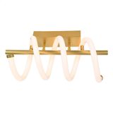 Plafon Taschibra Moderno Spring Led 16w Quente 3000k Ouro