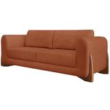 Sofa Jolie 2 Lugares 160cm Pes Boomerang Linho Boucle 3303 Ezz