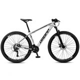 Bicicleta Aro 29 Dropp Sw 24 Vel Câmbio Shimano Quadro Alumínio Mtb Branco+preto 21 Branco+preto