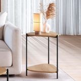 Mesa Lateral Organica Pe Metal Preto Hanover 28016 Artesano Hanover Preto