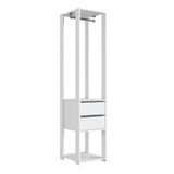 Guarda Roupa Closet 02 Gavetas 183x40cm Branco Proddy Branco
