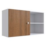 Armario Suspenso Compacto 90cm Branco Mel Proddy Branco Mel