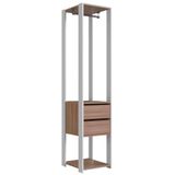 Guarda Roupa Closet 02 Gavetas 183x40cm Branco Montana Proddy Branco Montana