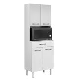 Armario Paneleiro Microondas 4 Portas 1 Gaveta 2003201 Branco Armoveis Branco
