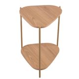 Mesa Lateral Organica Pe Metal Dourado Hanover 28016 Artesano Hanover Dourado