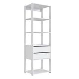 Estante Livreiro 183x60cm 02 Gavetas Branco Proddy Branco