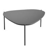 Mesa De Centro Organica Pe Metal Preto Nero 28014 Artesano Nero Preto