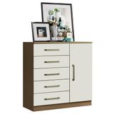 Comoda Mila 05 Gavetas 01 Porta 2014145 Atacama Off White