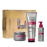 Kit Eudora Siàge Glow Expert 3 Itens Cabelos Brilhosos