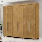 Guarda-roupa Casal 6 Portas 2 Gavetas Itá Espresso Móveis Marrocos/marrocos Ripado