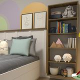 Estante Infantil Para Organizar Brinquedos E Decoração Carvalho Mel Yescasa Mel