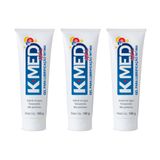 Kit 3 Gel Lubrificante K-med Transparente 100g Cada