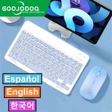 Coreano Wireless Bluetooth Keyboard E Mouse Para Ipad Pro 12