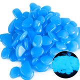 Glow In The Dark Rocks Oubest Blue 500 Unidades Para Jardim 900g