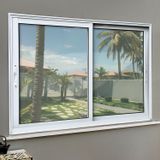 Janela Elite 2 Folhas Moveis 100 X 100 Vidro Liso Branco