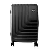 Mala De Viagem Grande Expansivel Em Abs Ika Flex, Cadeado Tsa Embutido, Rodas Duplas 360 - Preta, G