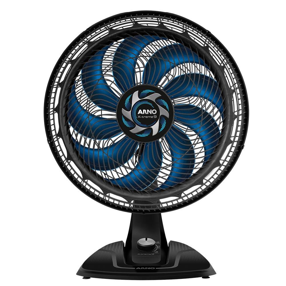 Ventilador De Mesa Arno X-treme 9 Com 03 Velocidades Preto - Ve90