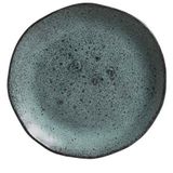 Pratos De Sobremesas Com 06 Peças Em Stoneware Orgânico Petroleum Azul - Porto Brasil Cerâmica