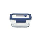 Pote De Vidro Hermético Retangular - Válvula Na Tampa De Vidro - 460ml - Glacé Z - Neoflam