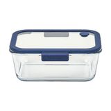 Pote De Vidro Hermético Retangular - Válvula Na Tampa De Vidro - 1900ml - Glacé Z - Neoflam