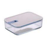 Pote De Vidro Hermético Retangular - Tampa Com Alavanca - 1600ml - Perfect Seal - Neoflam