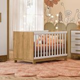 4315 - Berco Mini Cama Q Encanto Slim Freijo Toq/branco Acetinado