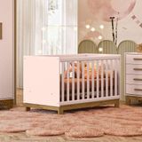 4315 - Berco Mini Cama Q Encanto Slim Rosa Acetinado