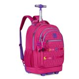 Mochila Rodas Rebecca Bonbon Soft Coração Clio - Rosa