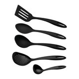 Jogo De Utensílios Tramontina Ability Em Nylon Preto - 05 Peças