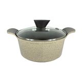 Caçarola 24cm/4,6l Com Revestimento Cerâmico Marble Neoflam Cinza