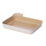 Assadeira 397x316mm/6l - Neoflam, Pérola, Alumínio Injetado, Revestimento Cerâmico Fika